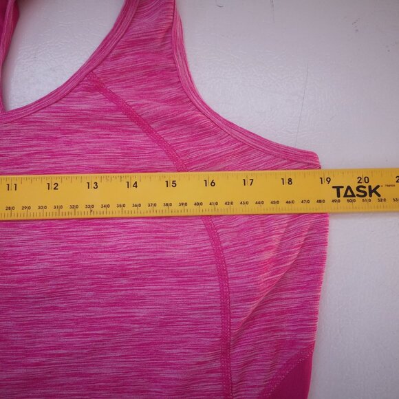 Danskin Now Ladies Size XXL Racer Back Hot Pink Sleeveless Fitted Athletic Top - Picture 5 of 6